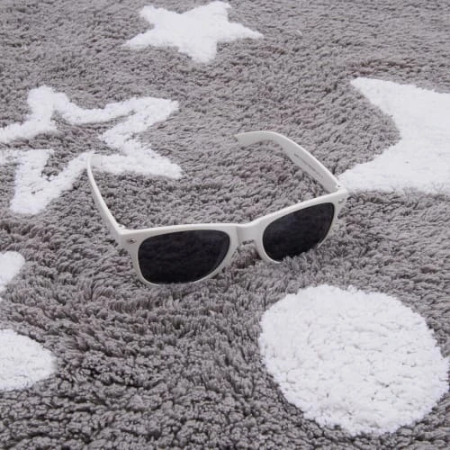 Un Amour De Tapis Tapis Enfant En Coton Gris 60x110 – Image 3