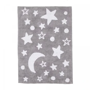 Un Amour De Tapis Tapis Enfant En Coton Gris 60x110 – Image 5