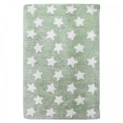 Un Amour De Tapis Tapis Enfant En Coton Vert 60x110