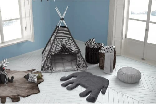 Me Gusta Tapis Enfant Gris Rectangle Micropolyester 60x90 – Image 2