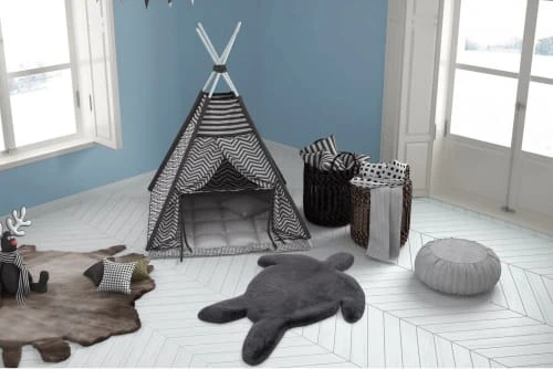 Me Gusta Tapis Enfant Gris Rectangle Micropolyester 68x90 – Image 2