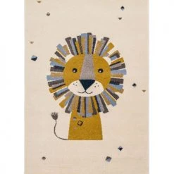 AFK Living Tapis Enfant Lion Multicolore 135x190