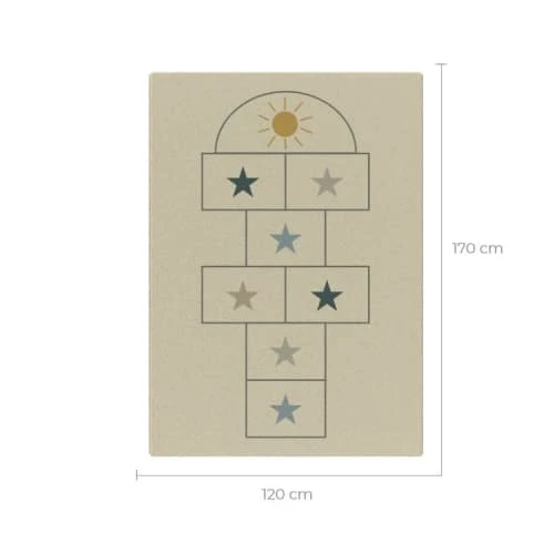 Rendez Vous Déco Tapis Enfant Marelle écru 120x170 Cm – Image 3