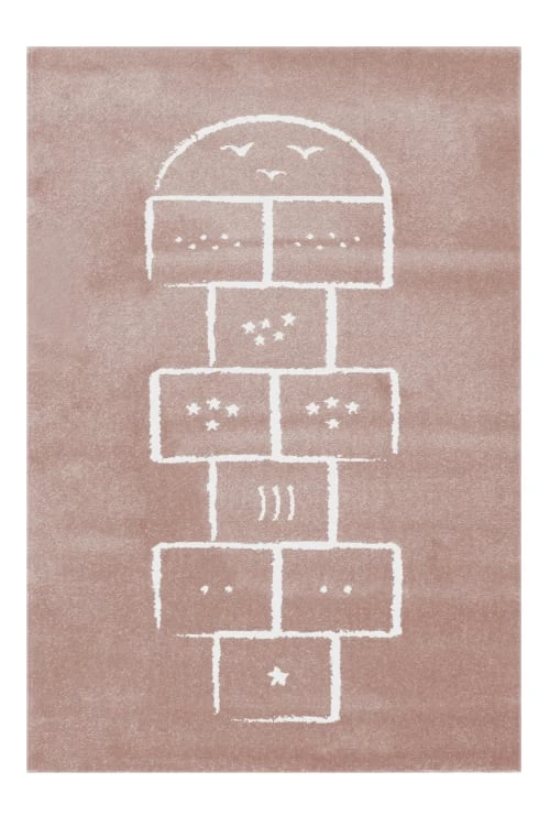 AFK Living Tapis Enfant Marelle Rose 80x150