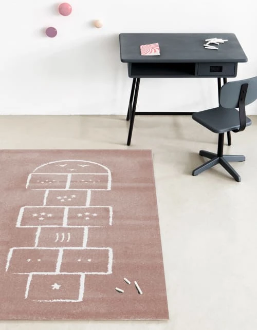 AFK Living Tapis Enfant Marelle Rose 80x150 – Image 2