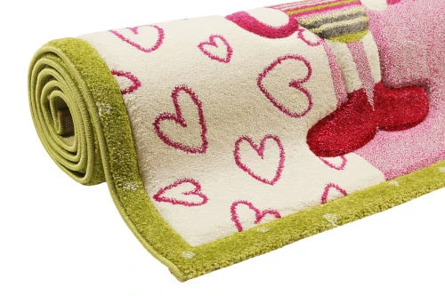 Esprit Tapis Enfant Motif Abeille Escargot Rose 80X150 – Image 4