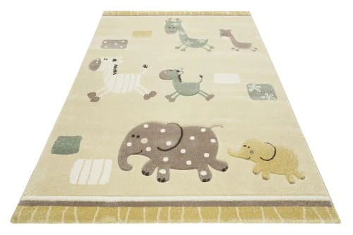 Esprit Tapis Enfant Motif Animaux Beige 120x170 – Image 5
