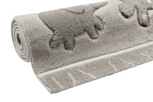 Esprit Tapis Enfant Motif Animaux Gris 133x200 – Image 3