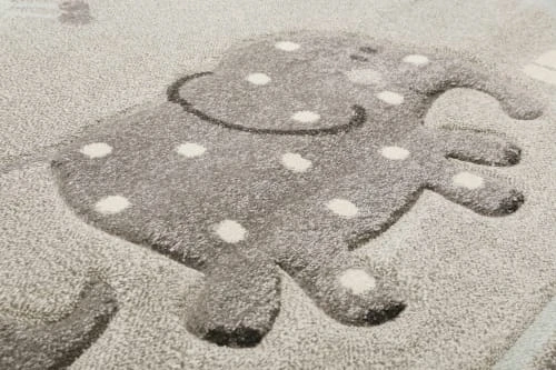 Esprit Tapis Enfant Motif Animaux Gris 133x200 – Image 5