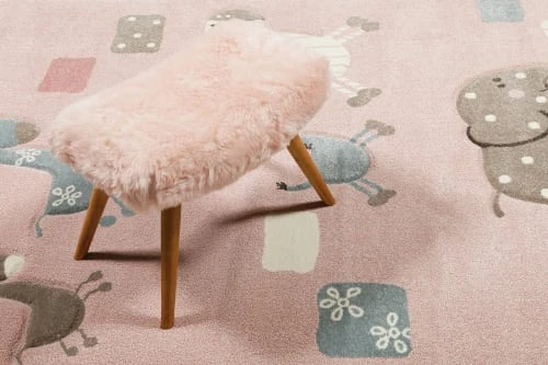 Esprit Tapis Enfant Motif Animaux Rose 80x150 â Image 2