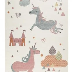 Esprit Tapis Enfant Motif Licorne écru 80x150