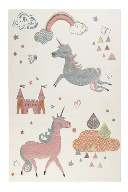 Esprit Tapis Enfant Motif Licorne écru 80x150