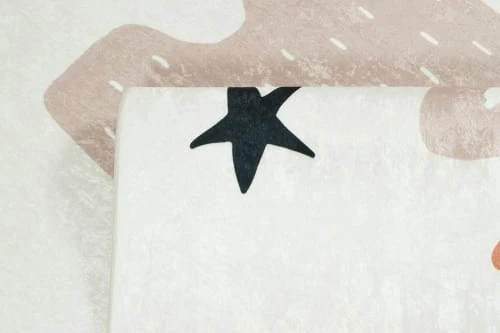 Nazar Tapis Enfant Motif Renne Marron 80x150 – Image 3