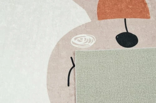 Nazar Tapis Enfant Motif Renne Marron 80x150 – Image 6