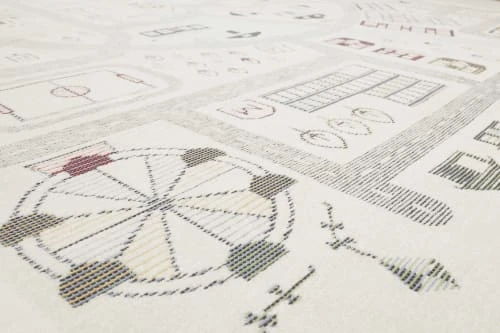 Smart Kids Tapis Enfant Plat Réversible Motif Forêt Ou Ville 100X160 – Image 5