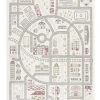 Smart Kids Tapis Enfant Plat Réversible Motif Forêt Ou Ville 160x230
