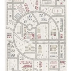 Smart Kids Tapis Enfant Plat Réversible Motif Forêt Ou Ville 160x230