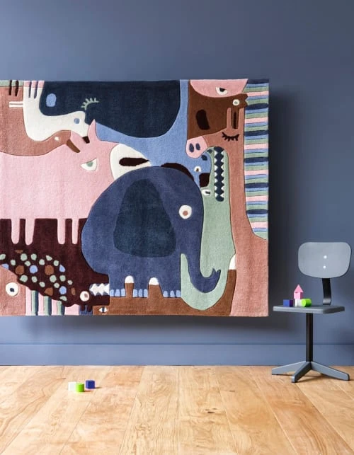 AFK Living Tapis Enfant Puzzle Animaux Multicolore 160x190 – Image 5