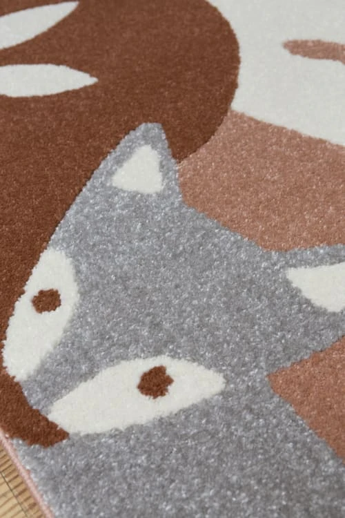 AFK Living Tapis Enfant Puzzle Forêt Marron 135x190 – Image 4