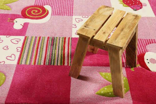 Esprit Tapis Enfantmotif Abeille Escargot Rose 133X200 – Image 2