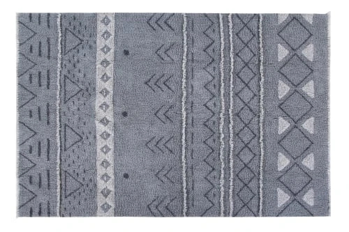 Lorena Canals Tapis Enfant Tapis Ethnique BerbĂšre En Laine Bleu 140x200