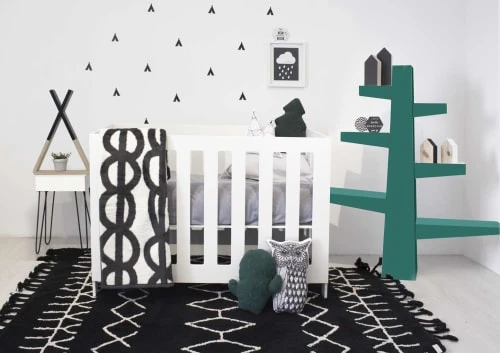 Lorena Canals Tapis Enfant Tapis Ethnique Design En Coton Noir 140x200 – Image 4