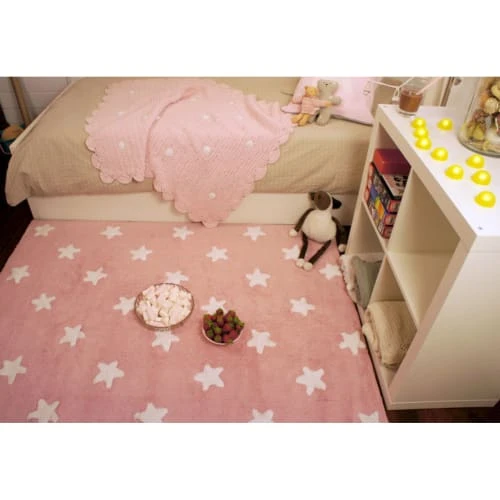 Lorena Canals Tapis Enfant Tapis Ethnique Enfant En Coton Rose 120x160 – Image 6