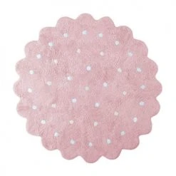 Lorena Canals Tapis Enfant Tapis Géométrique Enfant En Coton Rose Ø 140