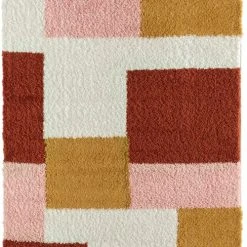 Nazar Tapis Enfant Tapis Géométrique Multicolore 80x140 Cm