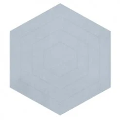 Lilipinso Tapis Enfant Tapis Hexagone En Coton Bleu Ciel
