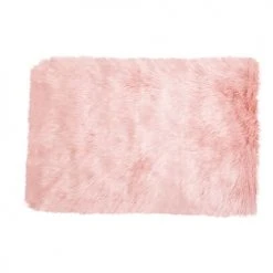 Maisons Du Monde Tapis Enfant Tapis Imitation Fourrure Rose 80x120