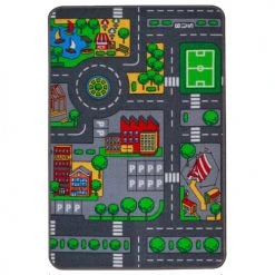 Wadiga Tapis Enfant Tapis Jeu Enfant Circuit Voiture 67x100cm