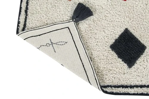 Lorena Canals Tapis Enfant Tapis Lavable En Coton Beige 140x200 – Image 5