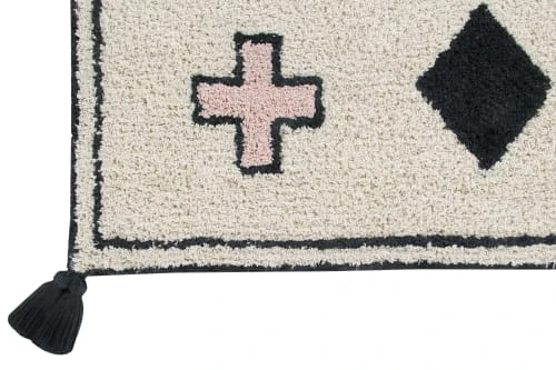 Lorena Canals Tapis Enfant Tapis Lavable En Coton Beige 140x200 – Image 6