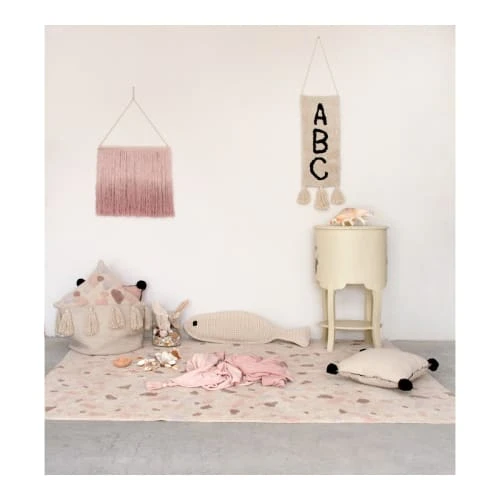 Lorena Canals Tapis Enfant Tapis Lavable En Coton Beige 140x200 – Image 2