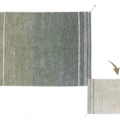 Lorena Canals Tapis Enfant Tapis Lavable En Coton Bleu 120x160