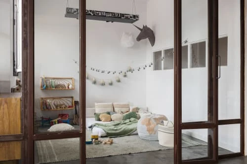 Lorena Canals Tapis Enfant Tapis Lavable En Coton Bleu 170x240 – Image 6