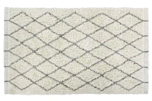 Lorena Canals Tapis Enfant Tapis Lavable En Laine Blanc 200x300