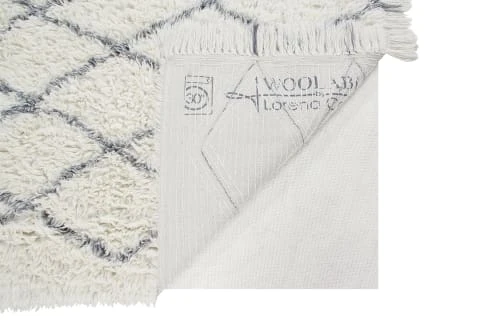 Lorena Canals Tapis Enfant Tapis Lavable En Laine Blanc 200x300 – Image 4