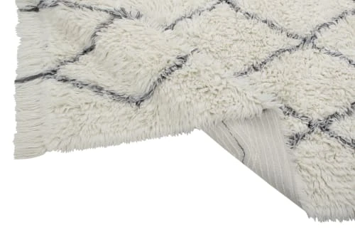 Lorena Canals Tapis Enfant Tapis Lavable En Laine Blanc 200x300 – Image 5