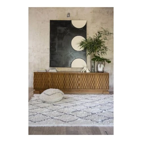 Lorena Canals Tapis Enfant Tapis Lavable En Laine Blanc 200x300 – Image 6