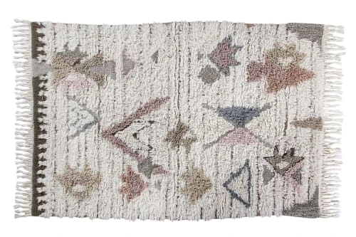 Lorena Canals Tapis Enfant Tapis Lavable En Laine Marron 140x200