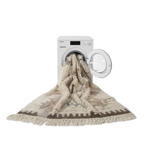 Lorena Canals Tapis Enfant Tapis Lavable En Laine Marron 170x240 – Image 6