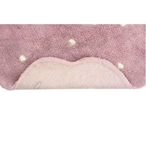 Lorena Canals Tapis Enfant Tapis Lavable Mini Biscuit Rose 90x90cm – Image 3