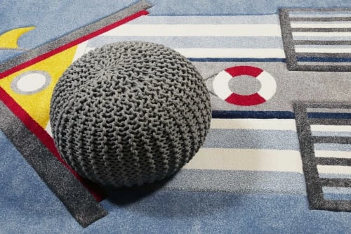 Esprit Tapis Enfant Tapis Motif Cabine De Plage Colorée 80x150 – Image 4