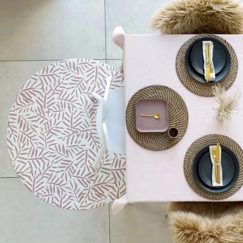 ToddleKind Tapis Enfant Tapis Multifonction En Vinyle Bébé Rose Diamètre 105cm – Image 2