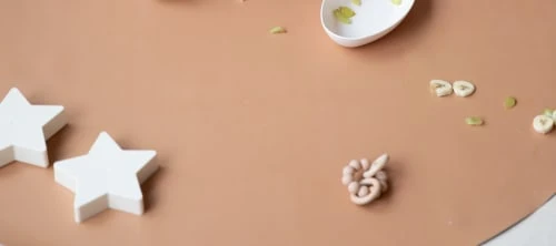 ToddleKind Tapis Enfant Tapis Multifonction En Vinyle Brun Diamètre 105cm – Image 2