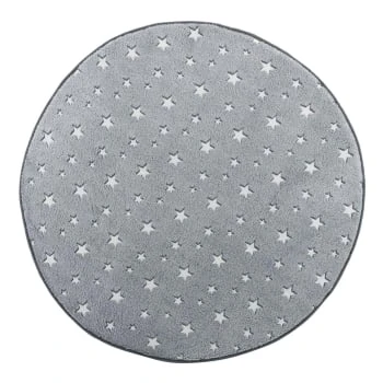 Douceur D'Intérieur Tapis Enfant Tapis Rond Flanelle Phosphorescent Rose D90cm – Image 4