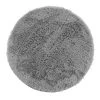 Douceur D'Intérieur Tapis Enfant Tapis Rond Imitation Fourrure Gris D90cm