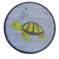Esprit Tapis Enfant Tapis Rond Motif Tortue Verte Fond 120 D